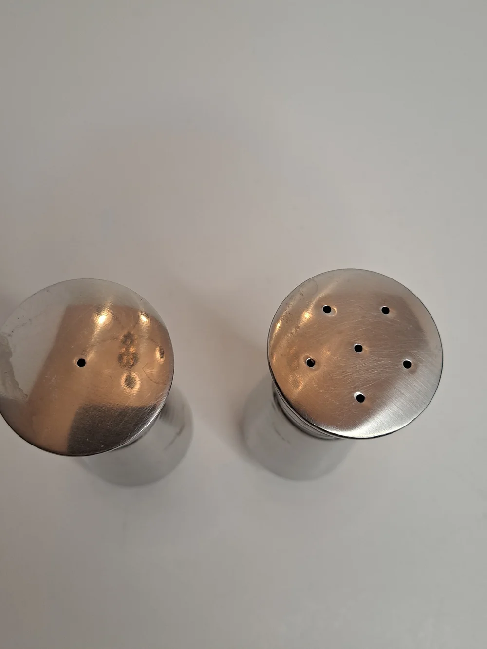 Wiltshire Stainless Steel Salt & Pepper Shakers Celtic Style Base Circa 1970's